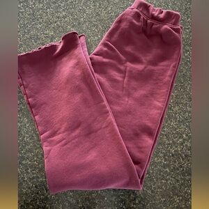 perfectwhitetee Collins Sweatpants in Burgundy